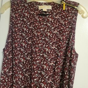 Michael Kors Red Sleeveless Blouse